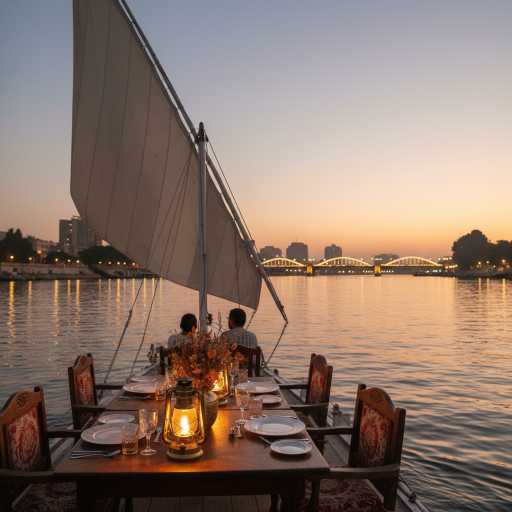 Dinner aboard a traditional felucca