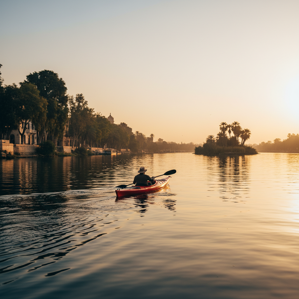 Kayak on the Nile