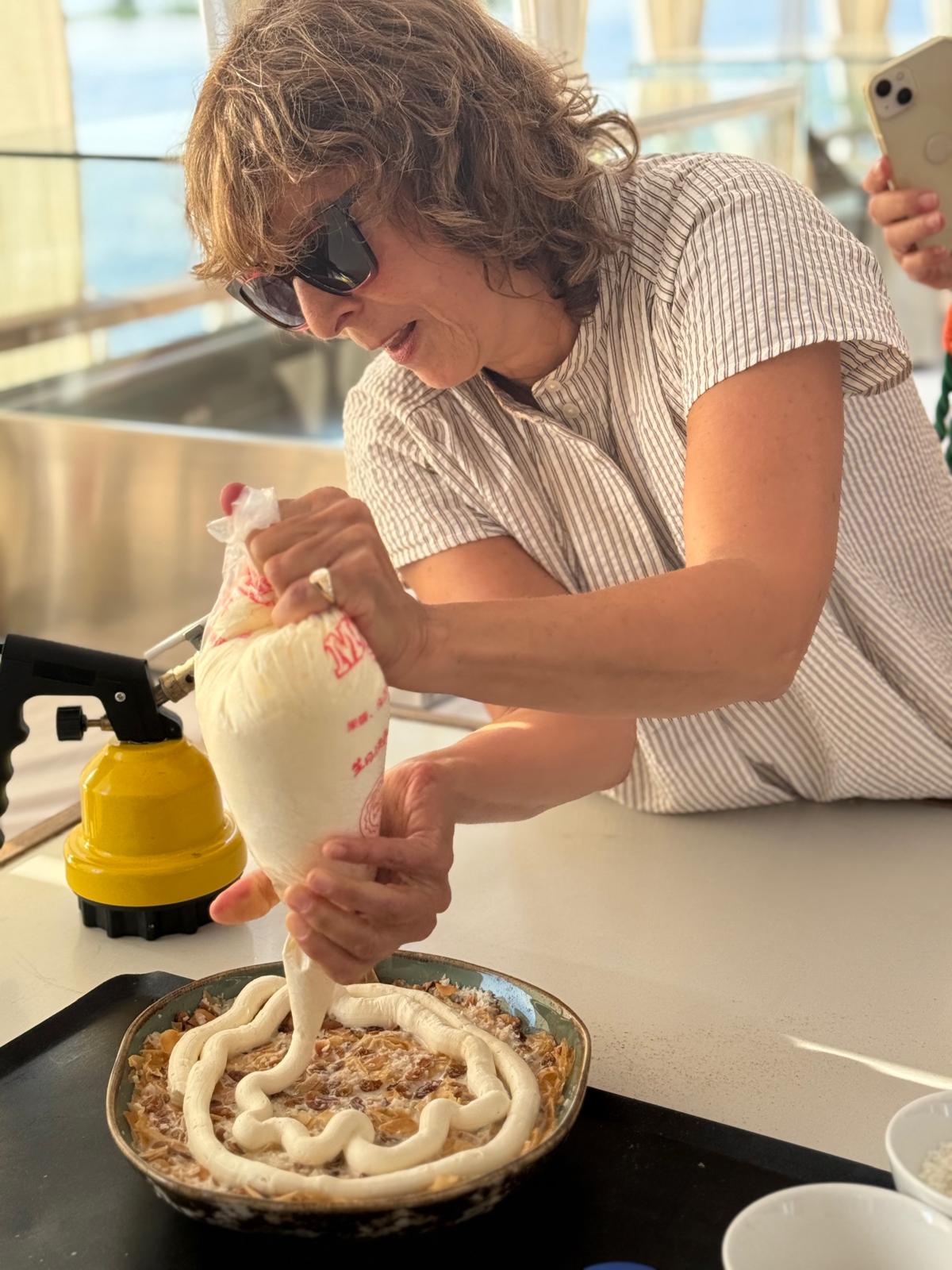 A pastry workshop on board